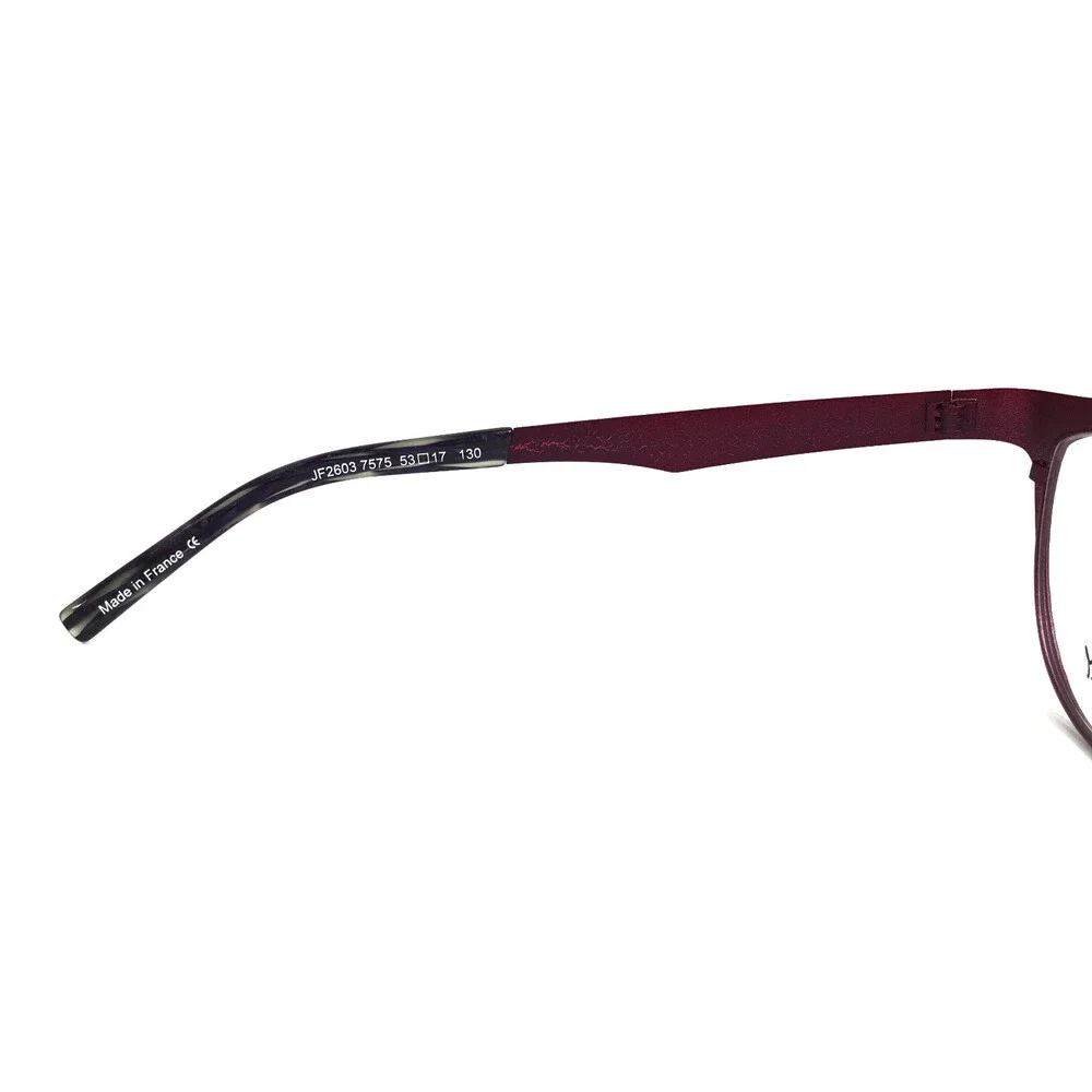 J.F. Rey Eyeglasses Frames JF2603 7575 Purple Reptile Lizard Print 53-17-130